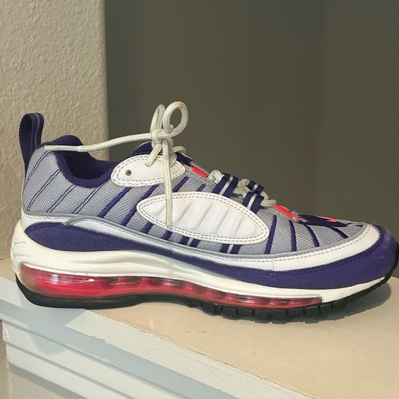 Nike Air Max 98 NRG SPACE FLIGHT SUIT Gray Silver Red Blu (AH6799-110) WMN Sz 6 - Picture 6 of 10